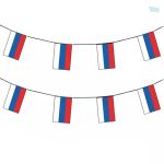 Guirlande drapeau Russie décorative pour événements festifs