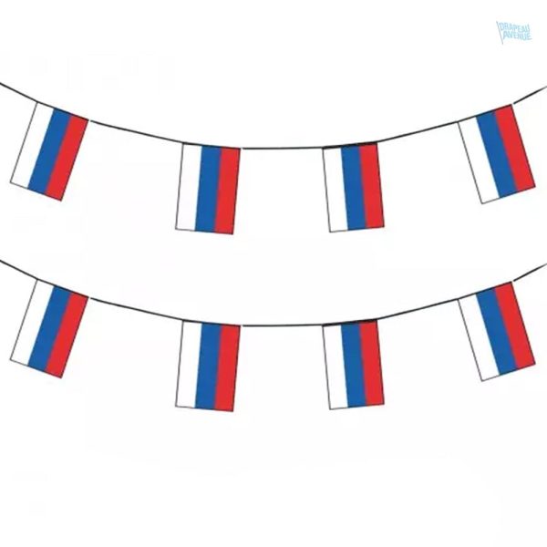 Guirlande drapeau Russie décorative pour événements festifs