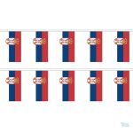 Guirlande drapeau Serbie colorée pour décoration festive