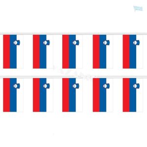 Guirlande drapeau Slovénie pour décorations festives