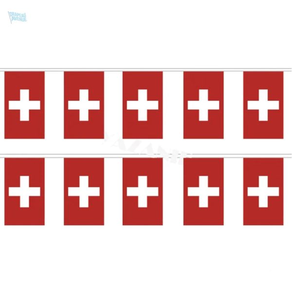 Guirlande drapeau Suisse