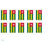 Guirlande drapeau Togo colorée pour décoration festive