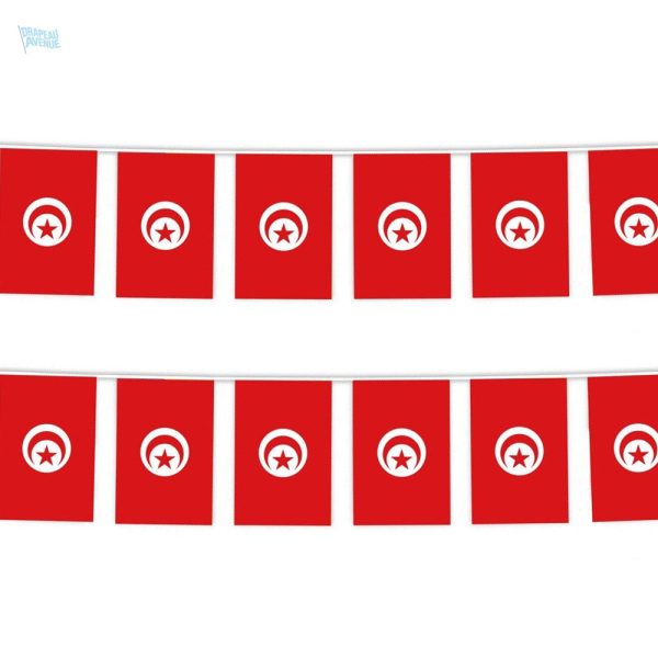 Guirlande drapeau de la Tunisie