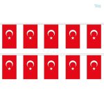 Guirlande drapeau Turquie décorative pour événements festifs