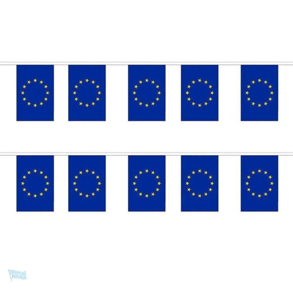 Guirlande drapeau Union Européenne décorative