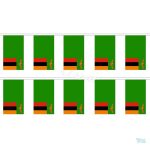 Guirlande drapeau Zambie aux couleurs nationales