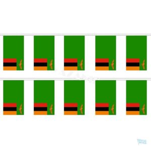 Guirlande drapeau Zambie aux couleurs nationales