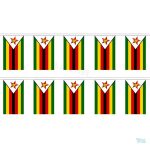 Guirlande drapeau du Zimbabwe décorative