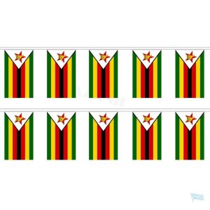 Guirlande drapeau du Zimbabwe décorative