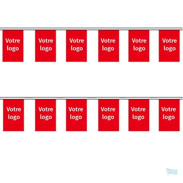 Guirlande personnalisée en drapeaux colorés pour décoration