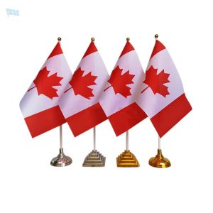 Drapeaux de table du Canada en lot, décoration festive
