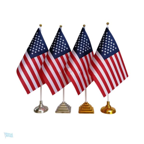 Drapeaux États-Unis de table pour décorations festives