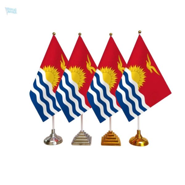Drapeaux Kiribati de table en lot pour décoration