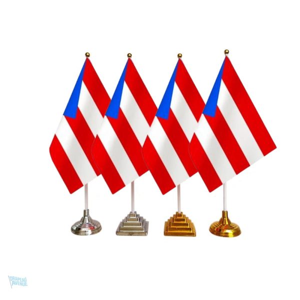 Drapeaux Porto Rico de table décoratifs