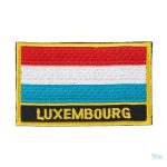 Ecusson drapeau du Luxembourg avec ses couleurs emblématiques