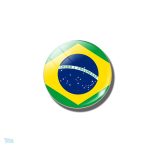 Magnet drapeau Brésil avec design vibrant et coloré