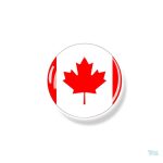 Magnet drapeau Canada, accessoire décoratif emblématique