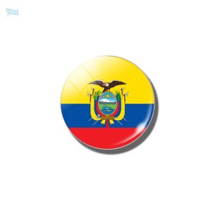 Magnet drapeau Équateur, accessoire décoratif coloré