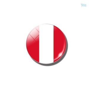 Magnet drapeau Pérou en souvenir coloré
