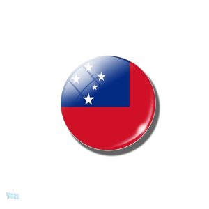 Magnet drapeau Samoa décoratif et coloré