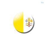 Magnétique drapeau du Vatican, symbole de la foi catholique