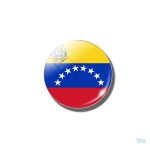 Magnet drapeau du Venezuela sur fond coloré