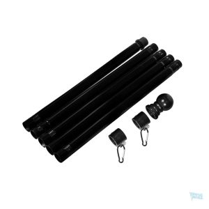 Mât noir pour drapeau standard