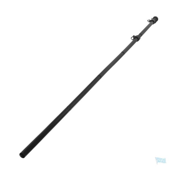 Support de drapeau en noir, modèle classique