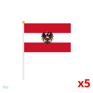 Mini drapeau Autriche avec motif d'aigle emblématique