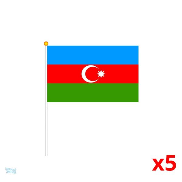 Mini drapeau de l'Azerbaïdjan en format compact