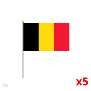 Mini drapeau de la Belgique en tissus coloré et léger