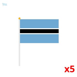 Mini drapeau du Botswana en tissu coloré