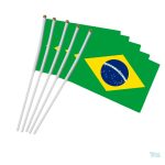 Drapeau du Brésil, idéal pour événements sportifs et décorations