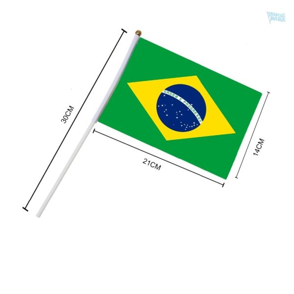 Petit drapeau brésilien, symbole de la culture et du pays