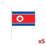 Mini drapeau de la Corée du Nord en tissu de qualité