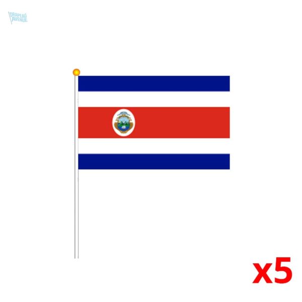 Mini drapeau du Costa Rica pour décoration ou événement