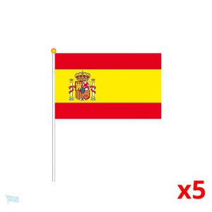 Mini drapeau Espagne en tissu pour décoration ou événements