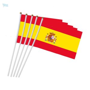 Drapeau espagnol miniature idéal pour les fêtes et célébrations