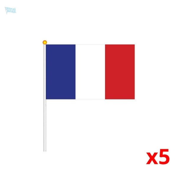 Mini drapeau de la France, accessoire festif et symbolique