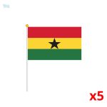 Mini drapeau du Ghana en tissu coloré