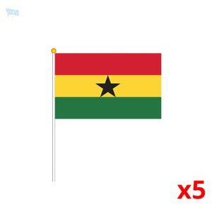 Mini drapeau du Ghana en tissu coloré