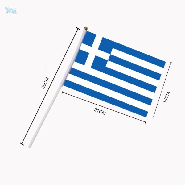 Petit drapeau représentant la Grèce, symbole national compact