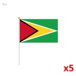 Mini drapeau du Guyana en tissu coloré