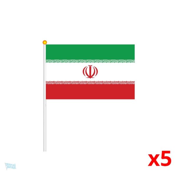 Mini drapeau de l'Iran pour décoration ou événements