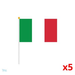 Mini drapeau de l'Italie en tissu coloré