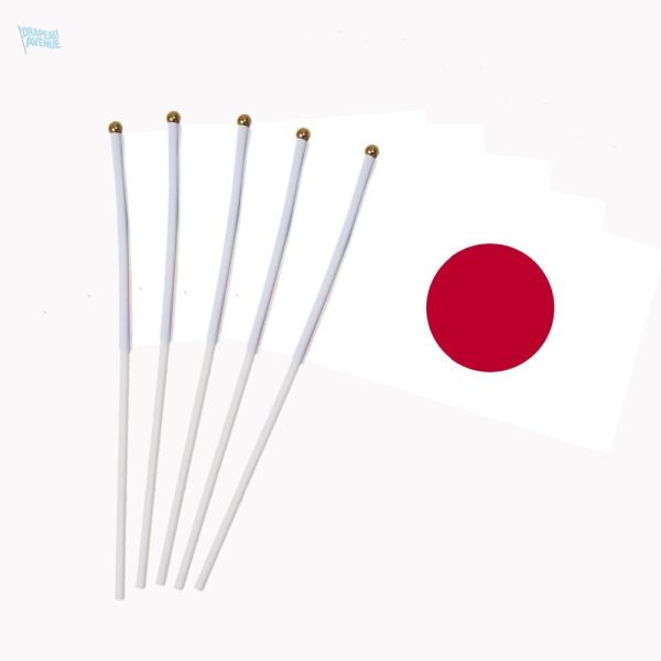 Drapeau japonais en version mini, idéal pour décoration et événements