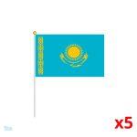 Mini drapeau du Kazakhstan en format compact et coloré