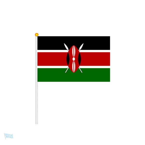 Mini drapeau du Kenya en polyester pour décoration