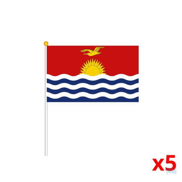 Mini drapeau Kiribati en tissu coloré et léger