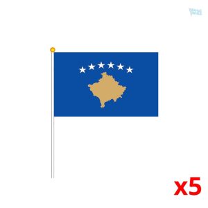 Mini drapeau du Kosovo en tissu léger et durable